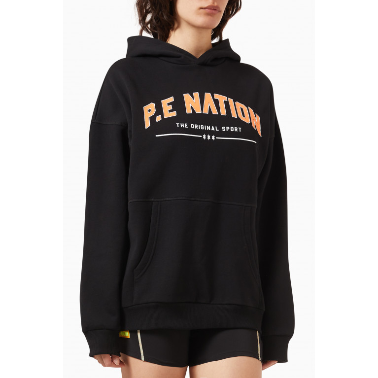 P.E. Nation - Initialise Hoodie in Cotton-blend Fleece
