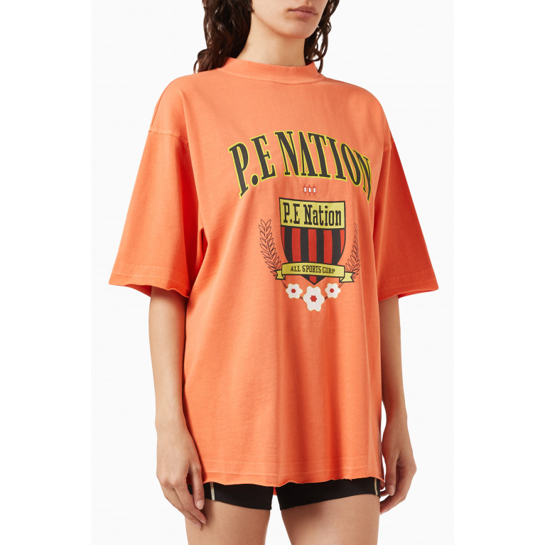 P.E. Nation - Division One Logo T-shirt in Cotton-jersey