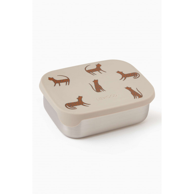 Liewood - Arthur Lunch Box in Stainless Steel Neutral