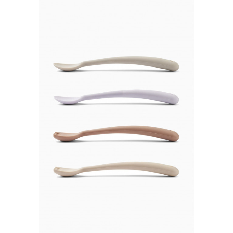 Liewood - Shea Feeding Cutlery in Silicone, Set of 4 Multicolour