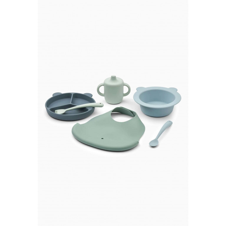 Liewood - Stina Gift Set in Silicone Green