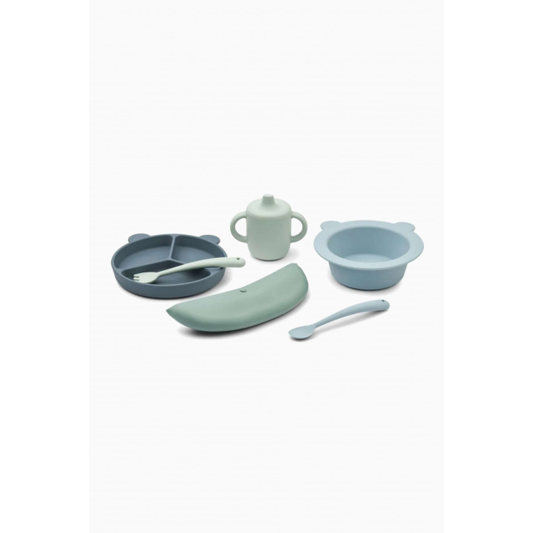 Liewood - Stina Gift Set in Silicone Green
