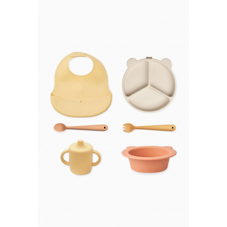 Liewood - Stina Gift Set in Silicone Yellow