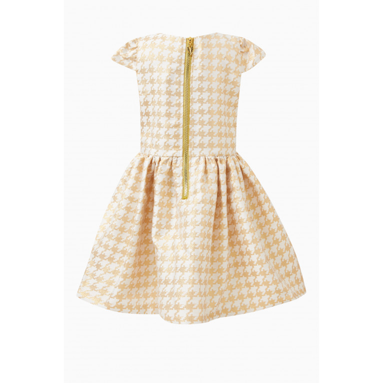 Angel's Face - Chess Houndstooth Dress in Polyester Blend