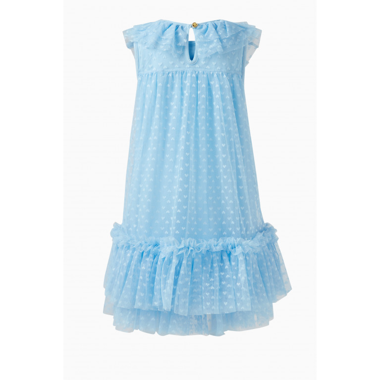 Angel's Face - Fi Hearts Bow-applique Dress in Polyester