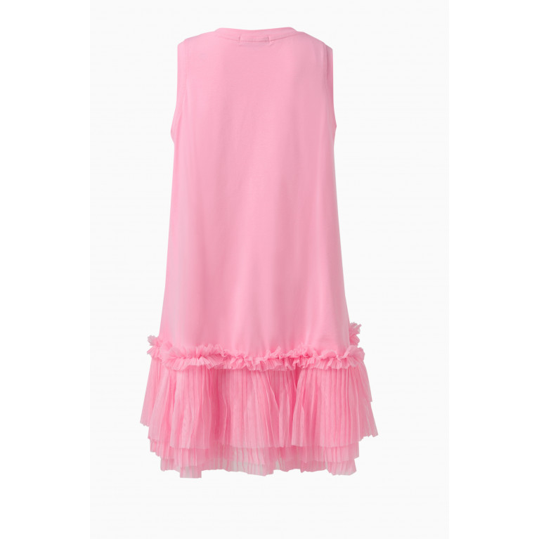 Angel's Face - Texas Necklace-motif Dress in Cotton Pink