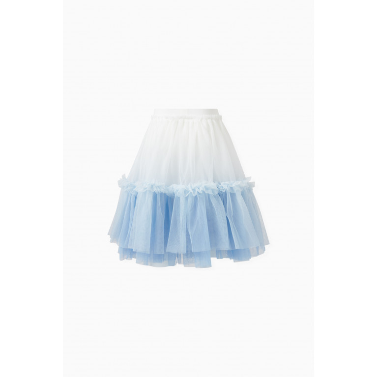 Angel's Face - Shannon Ombre Tulle Skirt in Polyester Blue