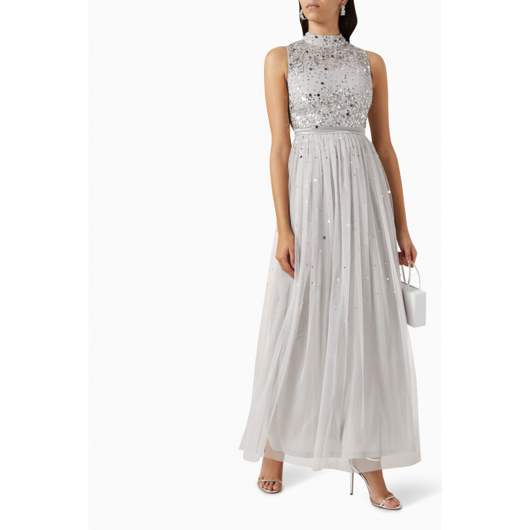 Amelia Rose - Sequin Embellished Dress in Tulle