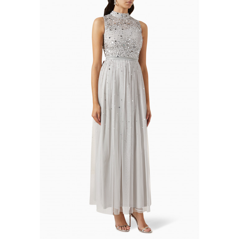 Amelia Rose - Sequin Embellished Dress in Tulle