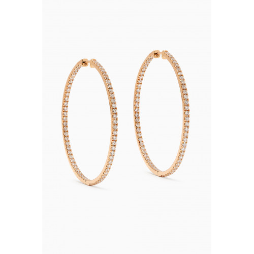Fergus James - Large Diamond Hoops in 18kt Yellow Gold
