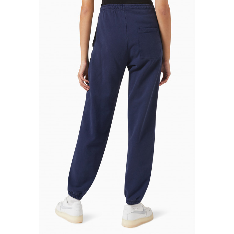 Sporty & Rich - Serif Logo Sweatpants in Cotton Blue