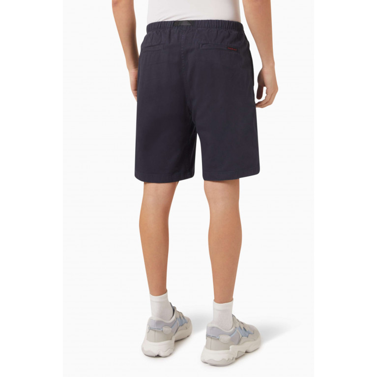 Gramicci - Webbing Belt G-Shorts in Organic Cotton Twill Blue