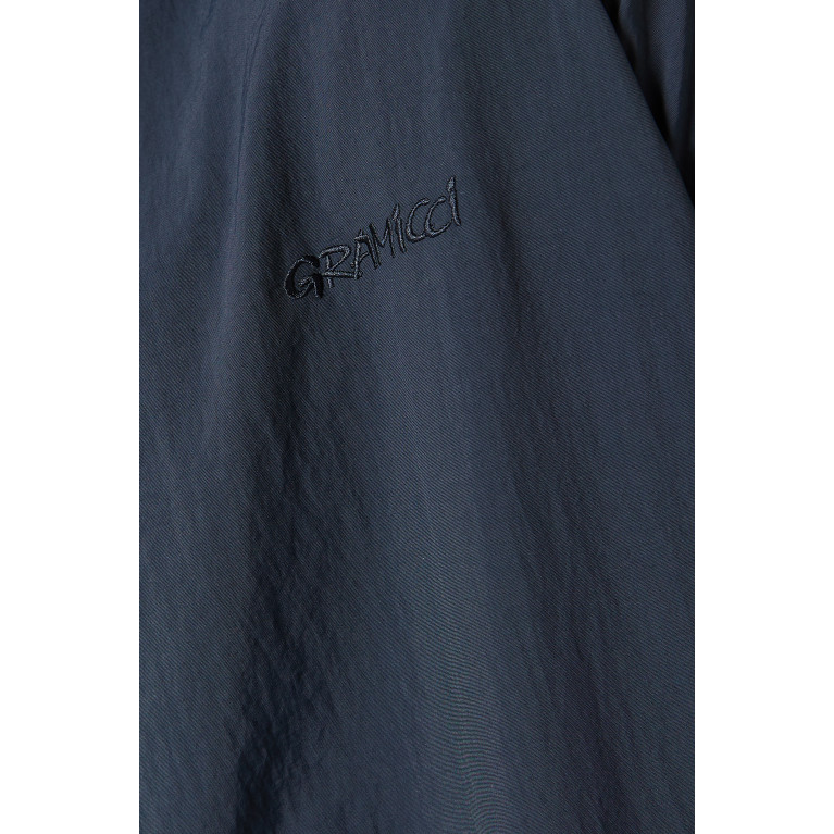 Gramicci - River Bank Logo Shirt in Nylon Blue