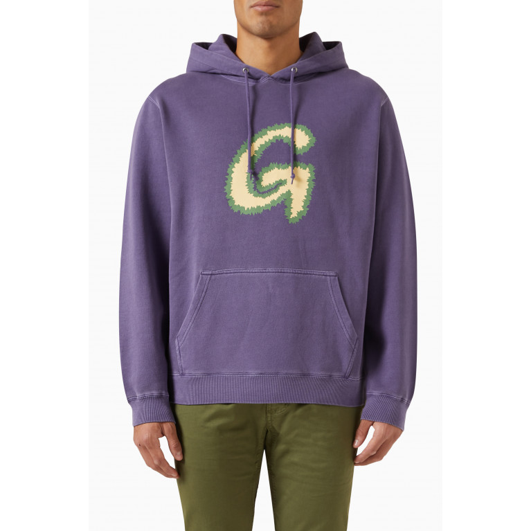 Gramicci - Fuzzy G-Logo Hooded Sweatshirt in Cotton
