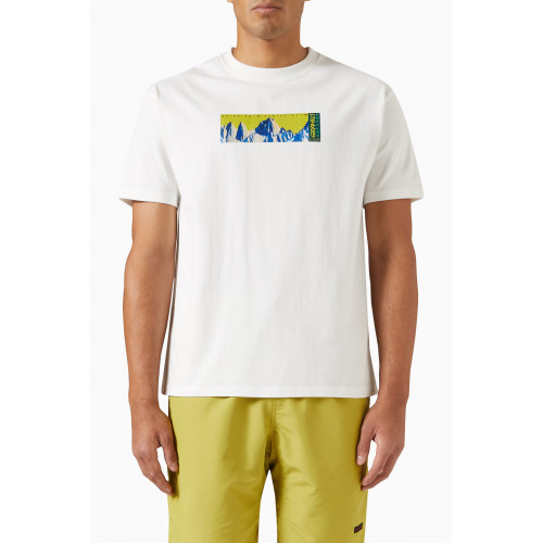 Gramicci - Mount Whitney Logo Print T-Shirt in Cotton