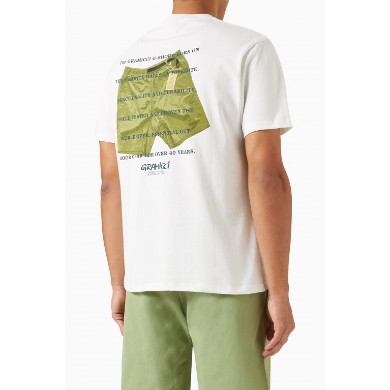 Gramicci - G-Short Logo Print T-Shirt in Cotton