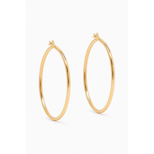 M's Gems - Golden Circle Hoop Earrings in 18kt Gold