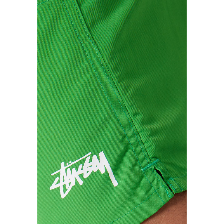 Stussy - Stock Swim Shorts in Nylon Green