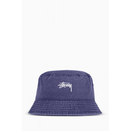 Stussy - Washed Stock Bucket Hat in Cotton