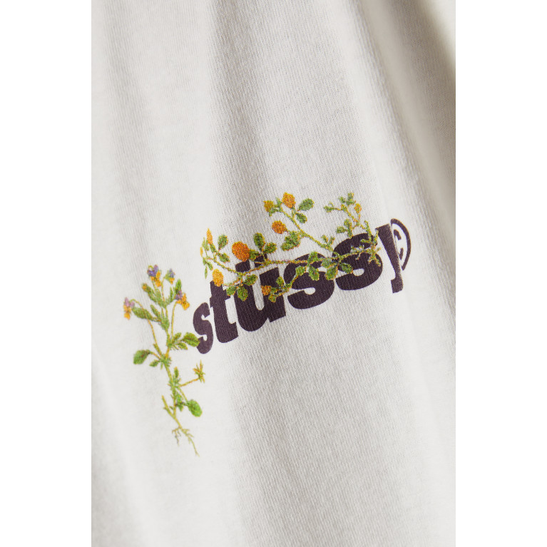 Stussy - Logo Print T-shirt in Cotton