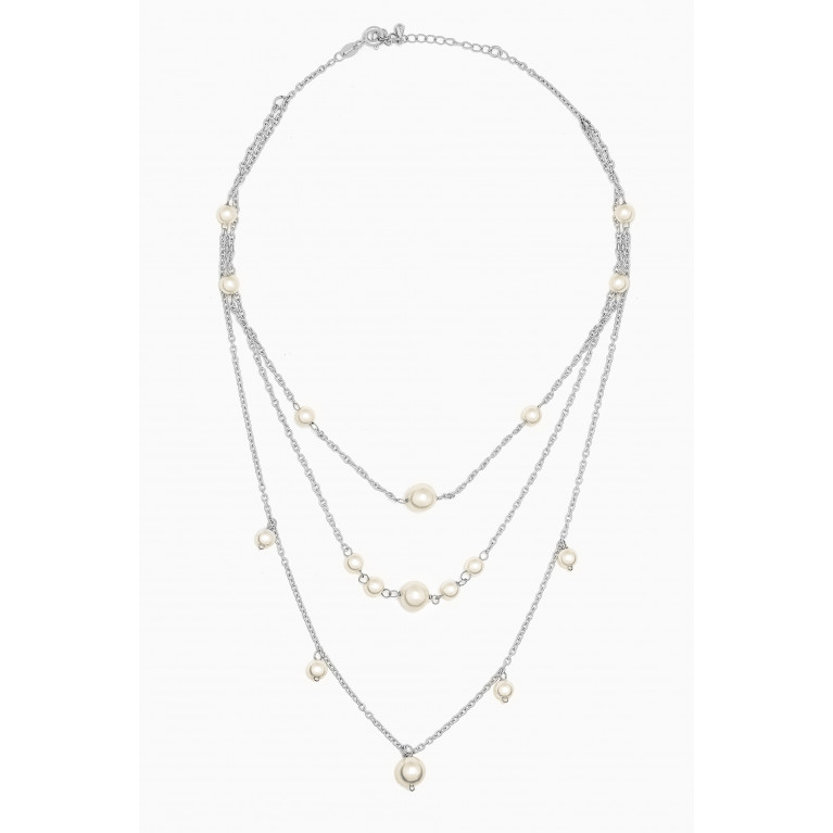 The Jewels Jar - Myra Pearl Necklace in Sterling Silver