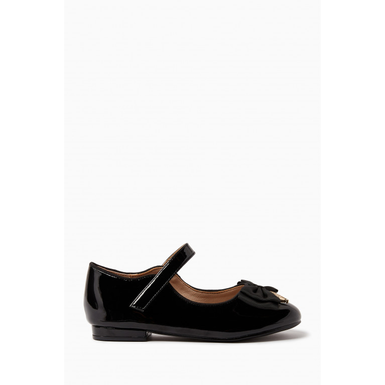 Angel's Face - Jasmine Patent Shoes in Faux Leather Black