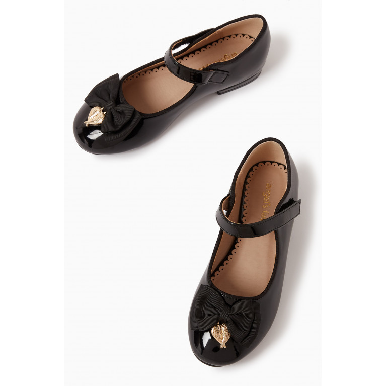 Angel's Face - Jasmine Patent Shoes in Faux Leather Black