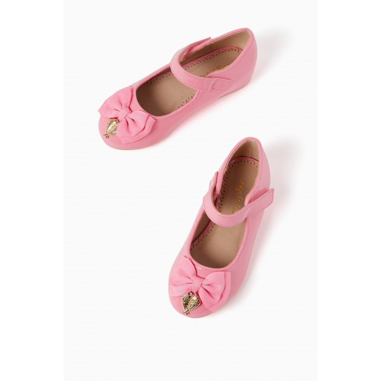 Angel's Face - Jasmine Patent Shoes in Faux Leather Pink