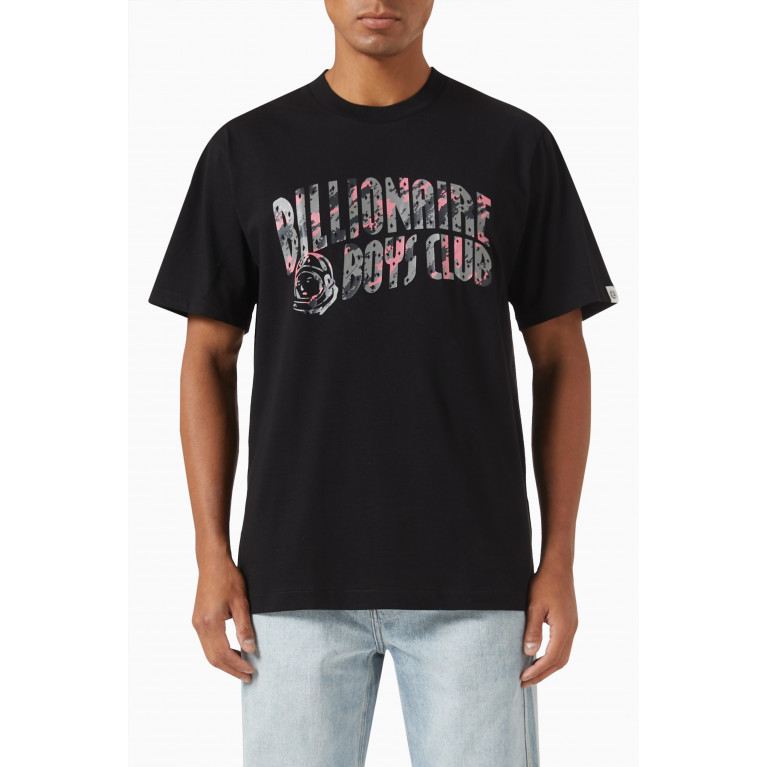 Billionaire Boys Club - Camo Arch Logo T-shirt in Cotton Jersey