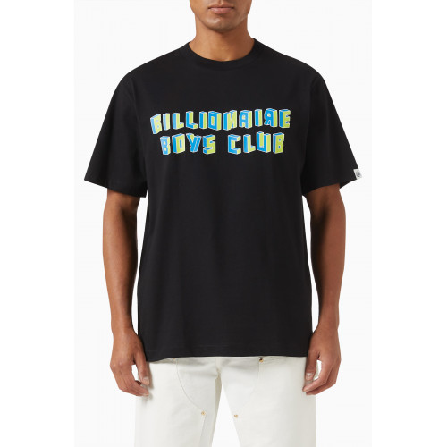 Billionaire Boys Club - Geometric Logo T-shirt in Cotton Jersey Black
