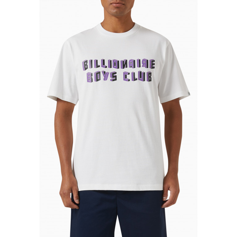 Billionaire Boys Club - Geometric Logo T-shirt in Cotton Jersey White