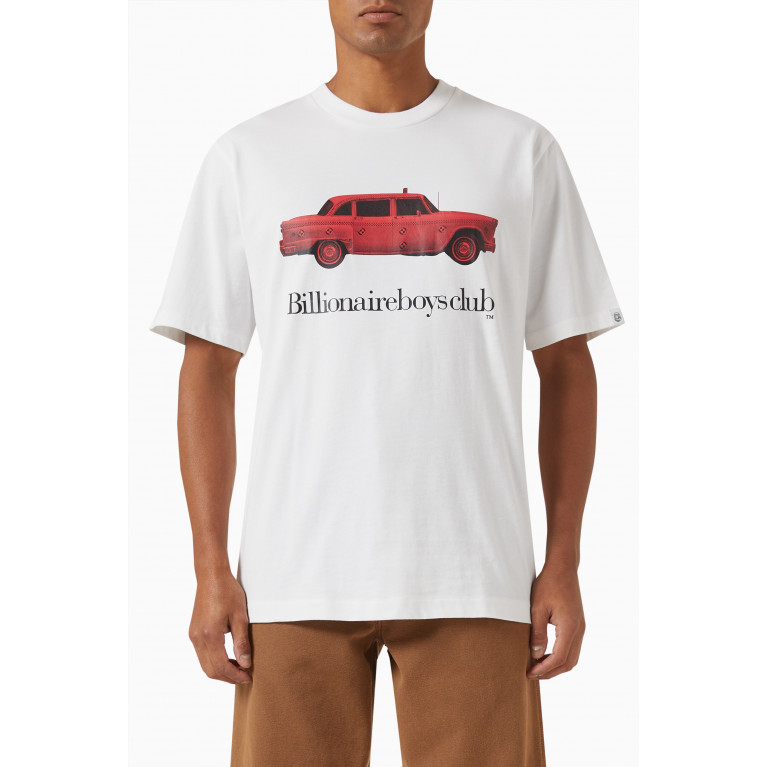 Billionaire Boys Club - Taxi Logo T-shirt in Cotton Jersey White