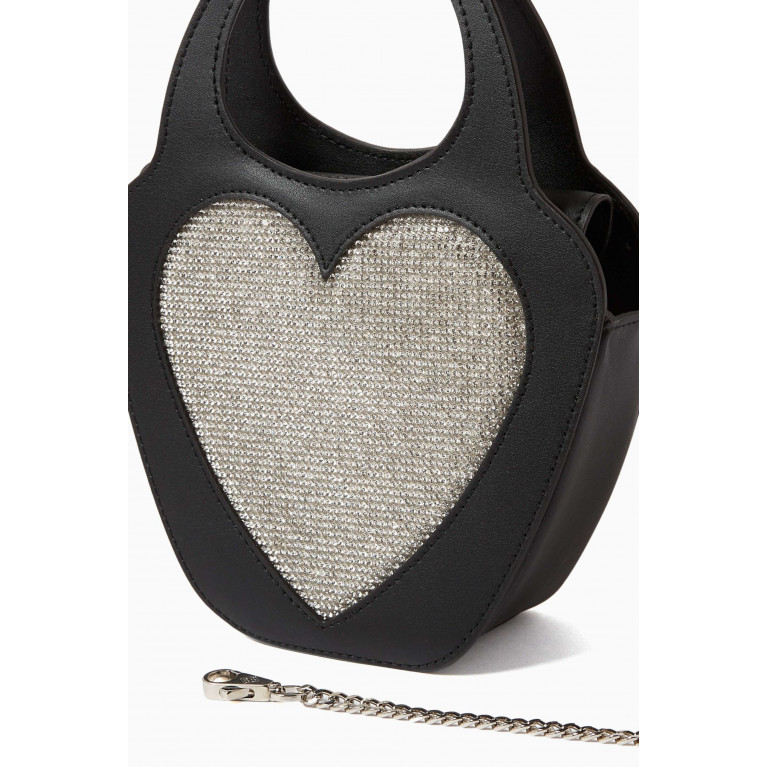 Les Petits Joueurs - Heart Top Handle Bag in Smooth Leather