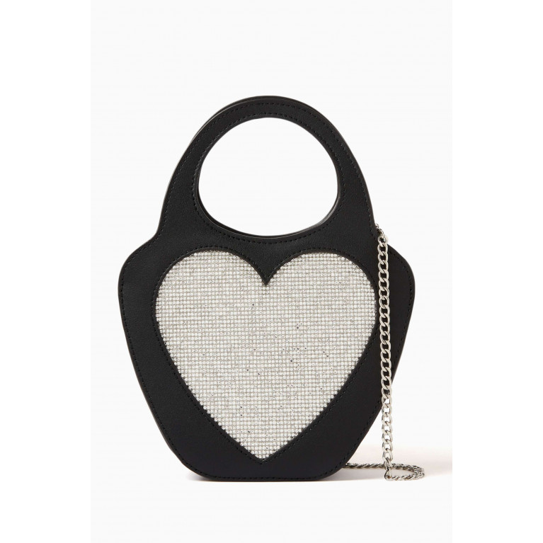 Les Petits Joueurs - Heart Top Handle Bag in Smooth Leather
