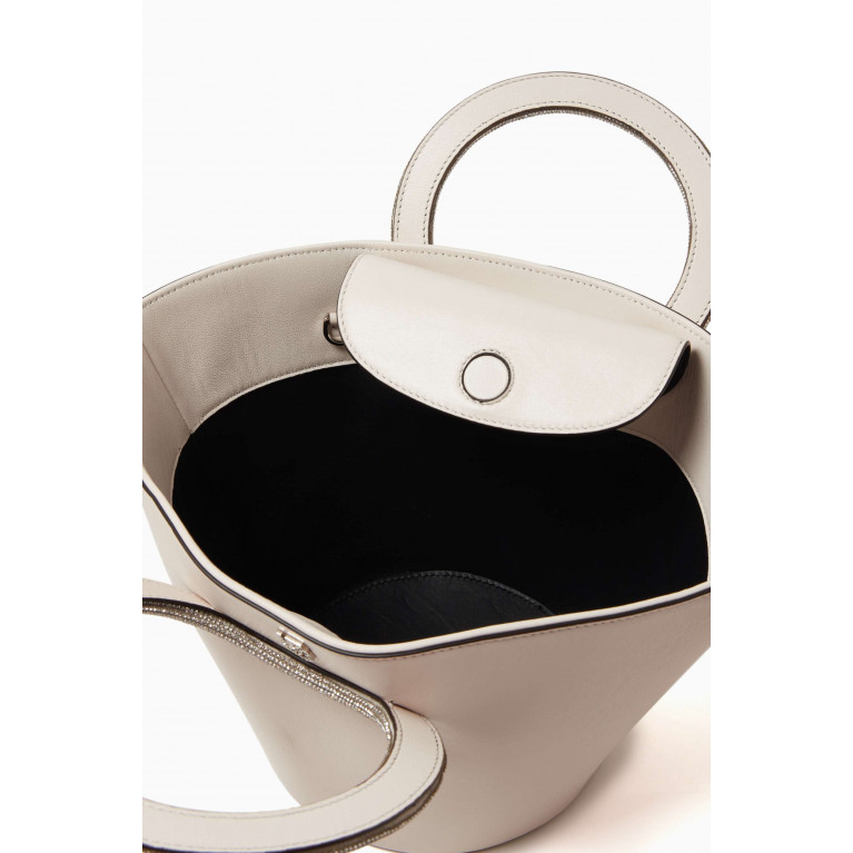 Les Petits Joueurs - Trapeze Tote Bag in Nappa Leather