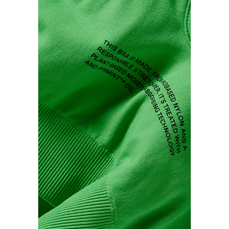 Pangaia - Activewear 2.0 Sports Bra in Bio-based Nylon Green