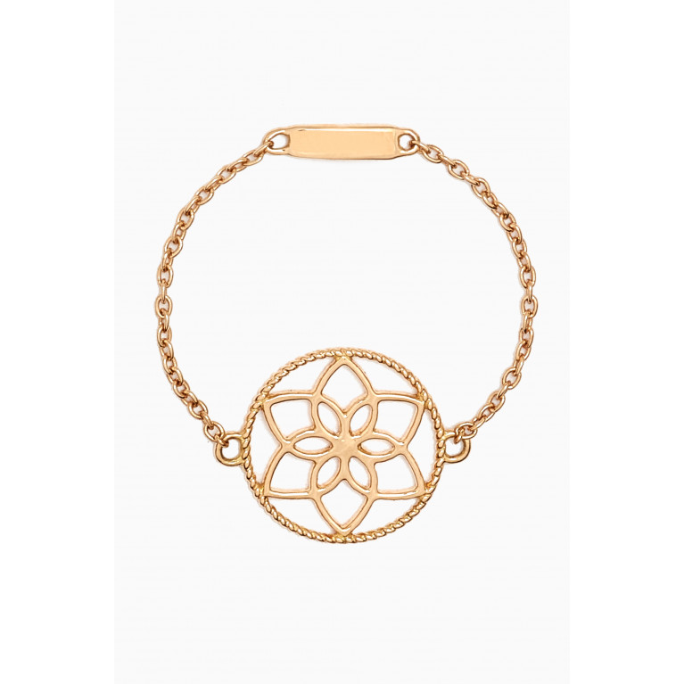 MKS Jewellery - Dreamcatcher Chain Ring in 18kt Yellow Gold