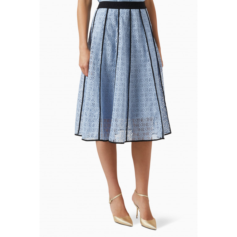 Karl Lagerfeld - Embroidered Midi Skirt in Lace