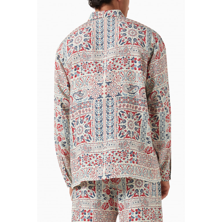 Kith - Thompson Printed Shirt in Silk-blend