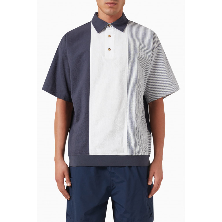 Kith - Harway Polo Shirt in Cotton Blue