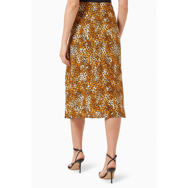 Maje - Leopard-print Midi Skirt