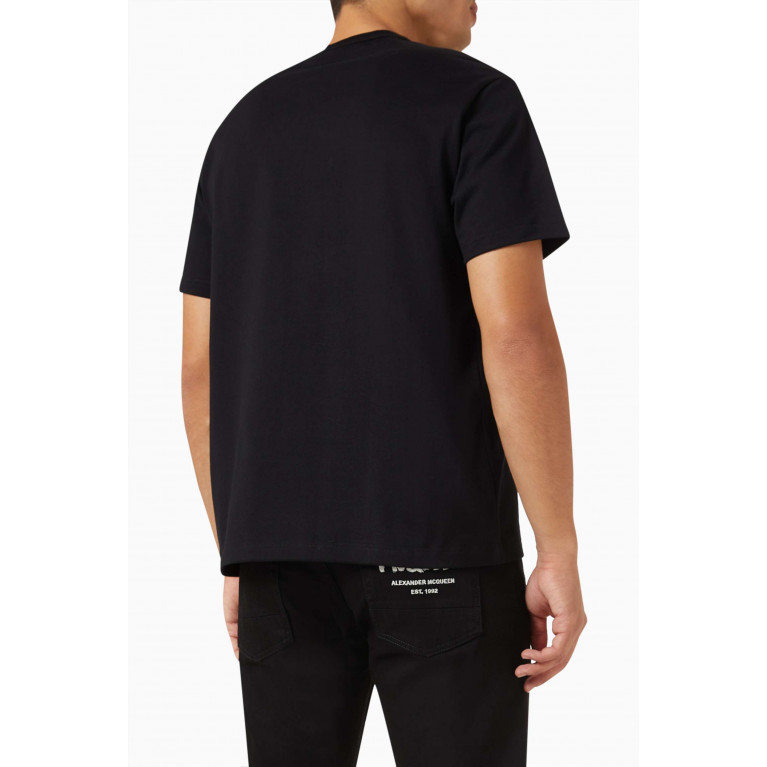 Alexander McQueen - Varsity T-shirt in Organic Cotton-jersey