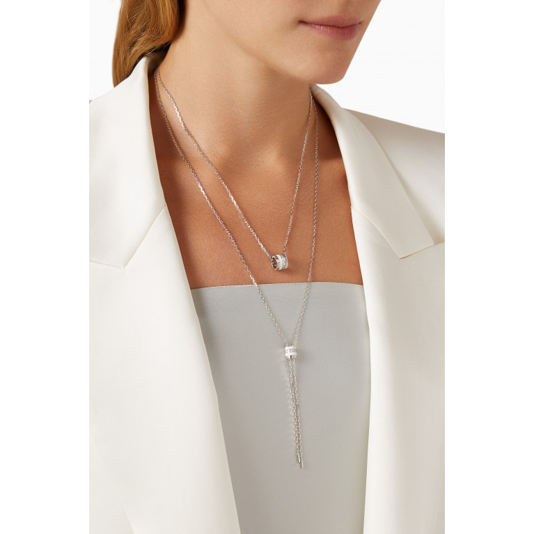 Boucheron - Quatre White Edition Diamond Large Pendant Necklace in 18kt White Gold