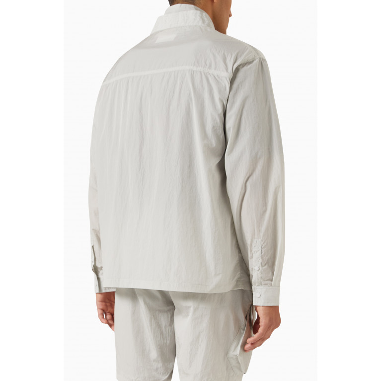 Kith - Fulton Kimono Track Jacket in Wrinkle Nylon Grey