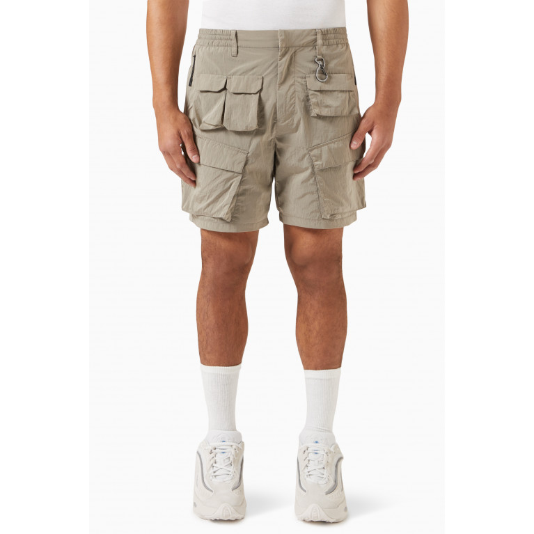 Kith - Dupont Cargo Pocket Shorts in Wrinkle Nylon Neutral