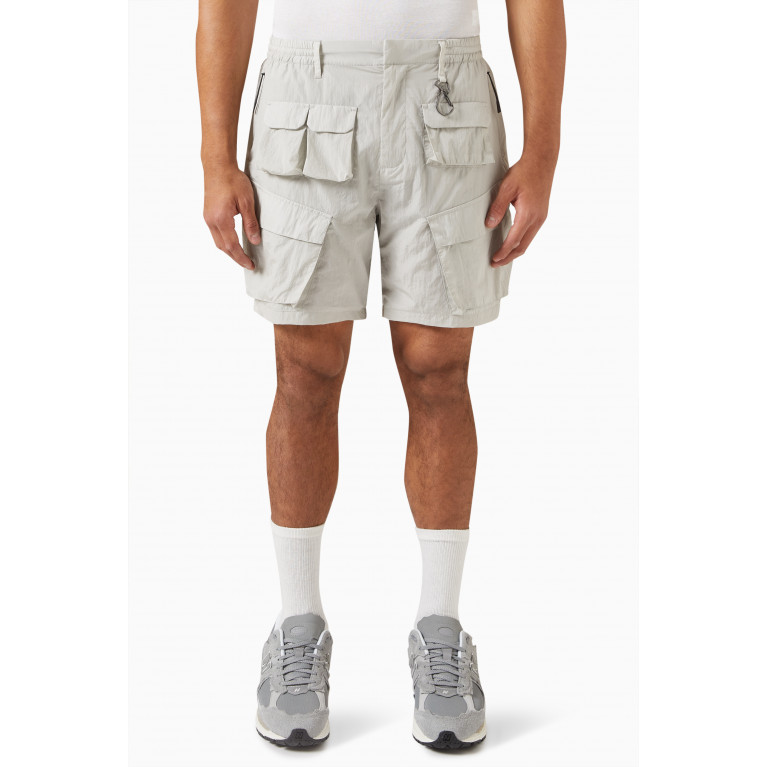 Kith - Dupont Cargo Pocket Shorts in Wrinkle Nylon Grey