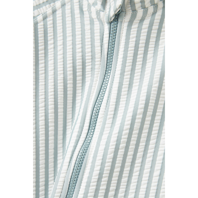 Liewood - Max Stripes-print Swim Romper in Polyester-blend