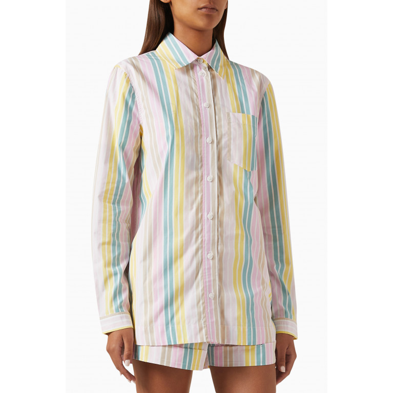 Ganni - Striped Shirt in Cotton