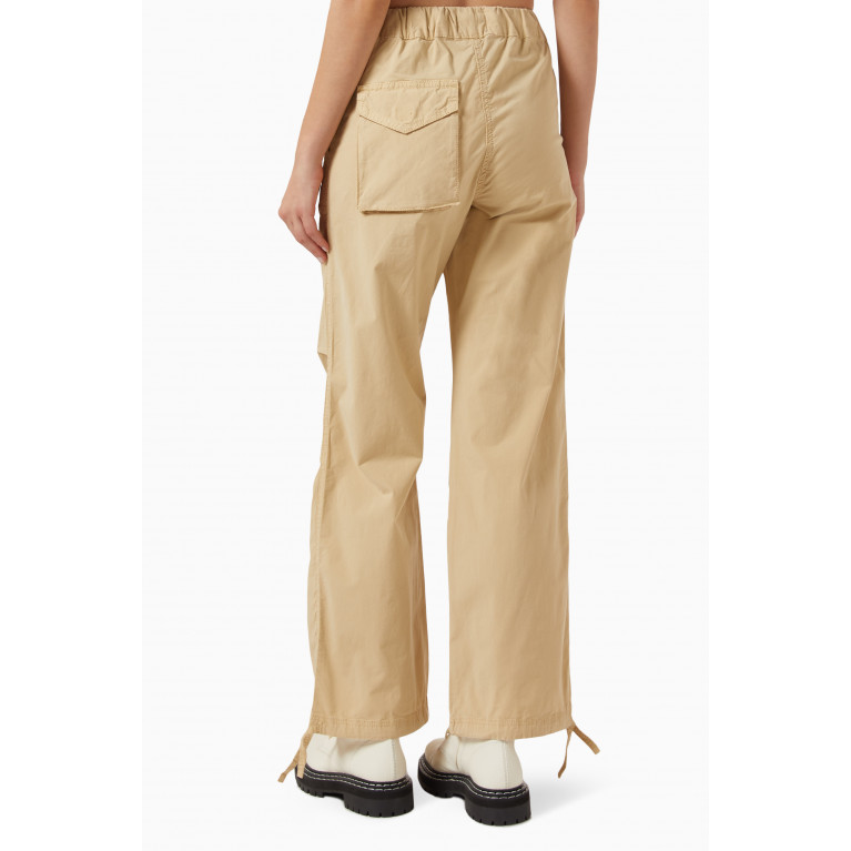 Ganni - Washed Drawstring Pants in Canvas