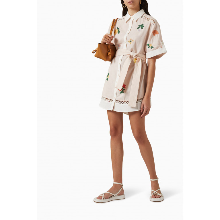 Significant Other - Blaire Mini Dress in Cotton & Linen-blend